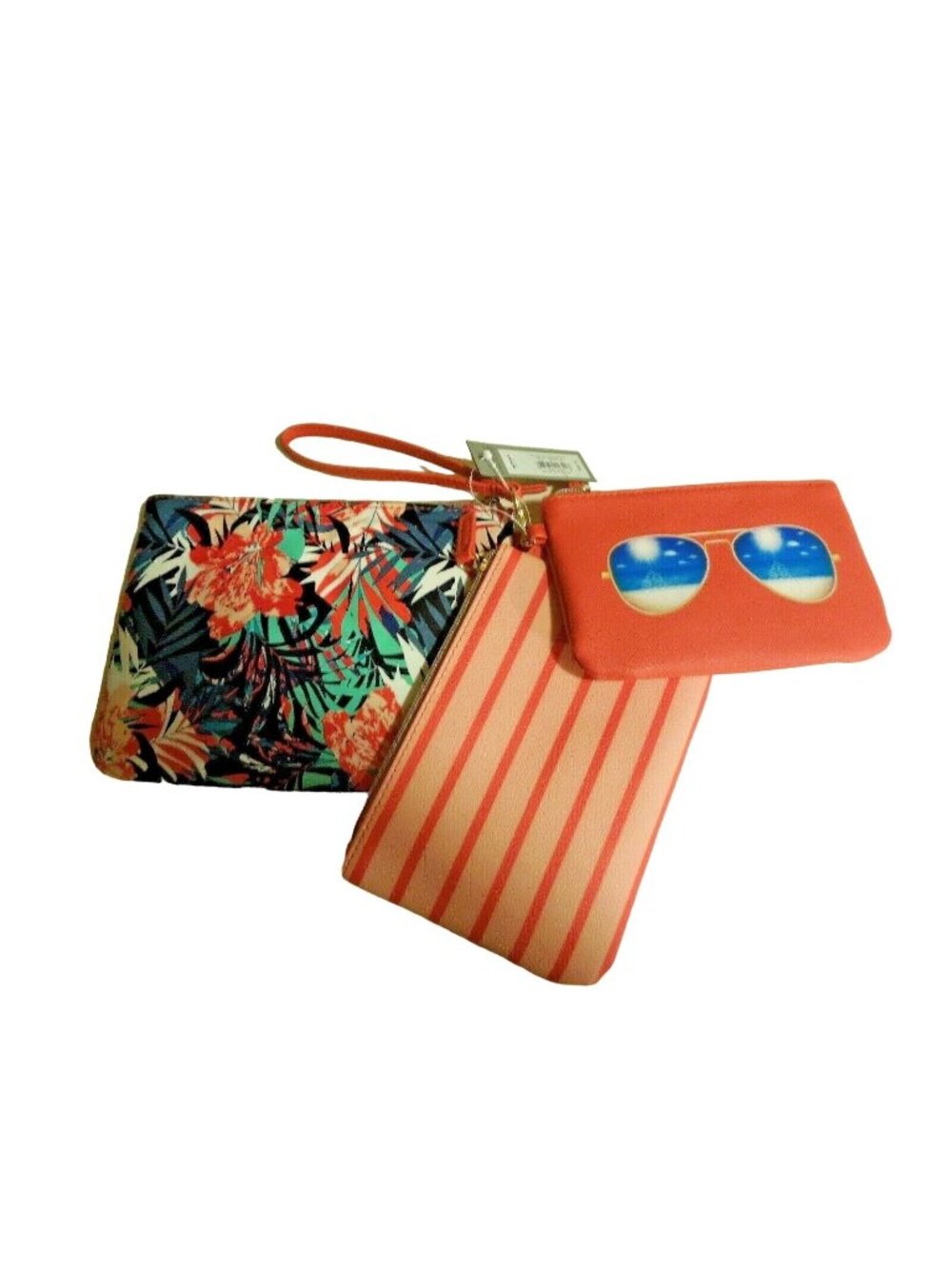 APT 9 Beach Sunglasses Tropical Set of 3 Wristlets Striped
